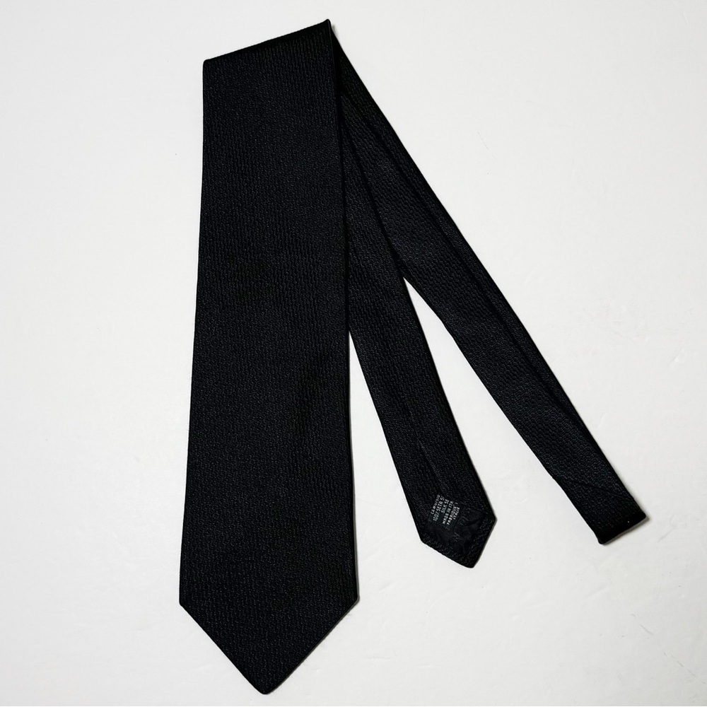 Armani Collezioni Black Silk Tie
